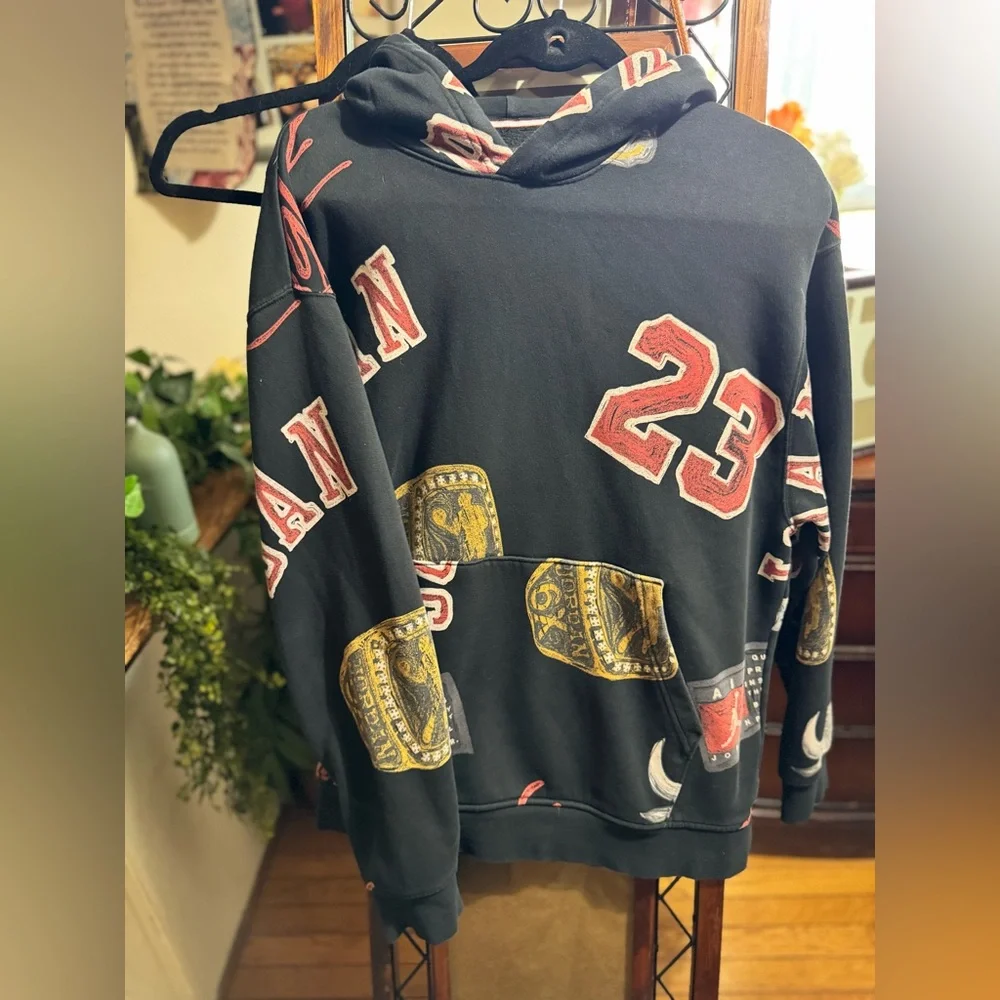 Nike Air Jordan Brooklyn Fleece All-Over Print Championship Hoodie